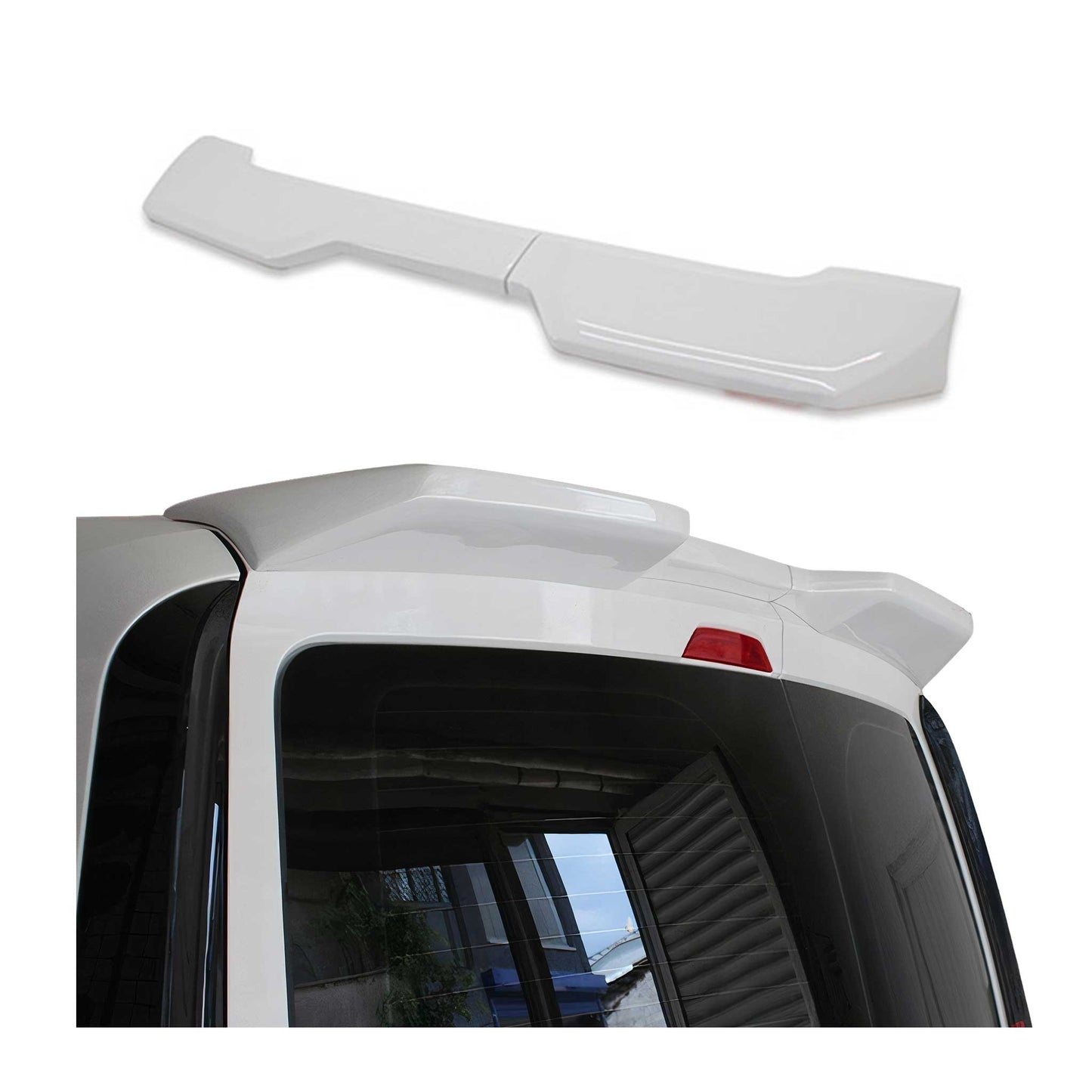 Heckspoiler Dachspoiler Hecklippe für VW Caddy 5 2021-2025 Doppeltür Grundiert