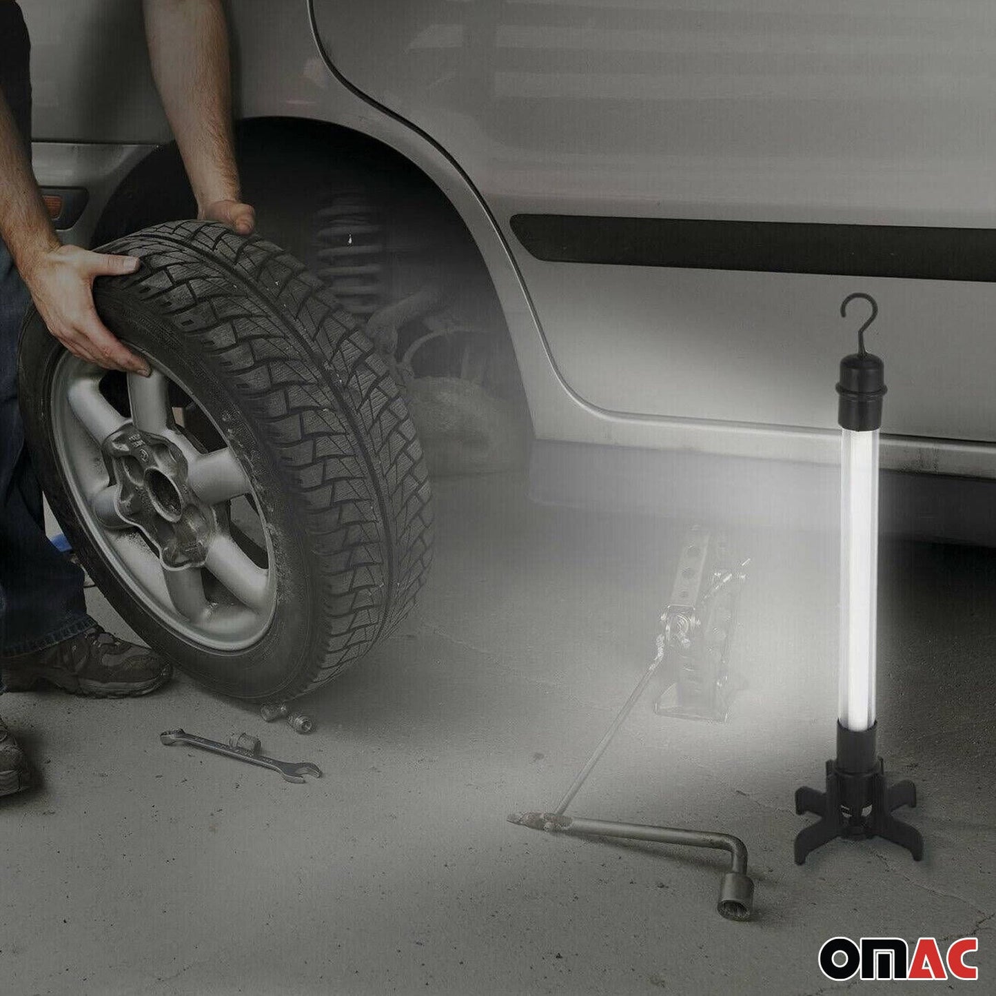 Werkstattlampe Motorhauben Handlampe Arbeitsleuchte KFZ Stablampe 8W 12V 4M