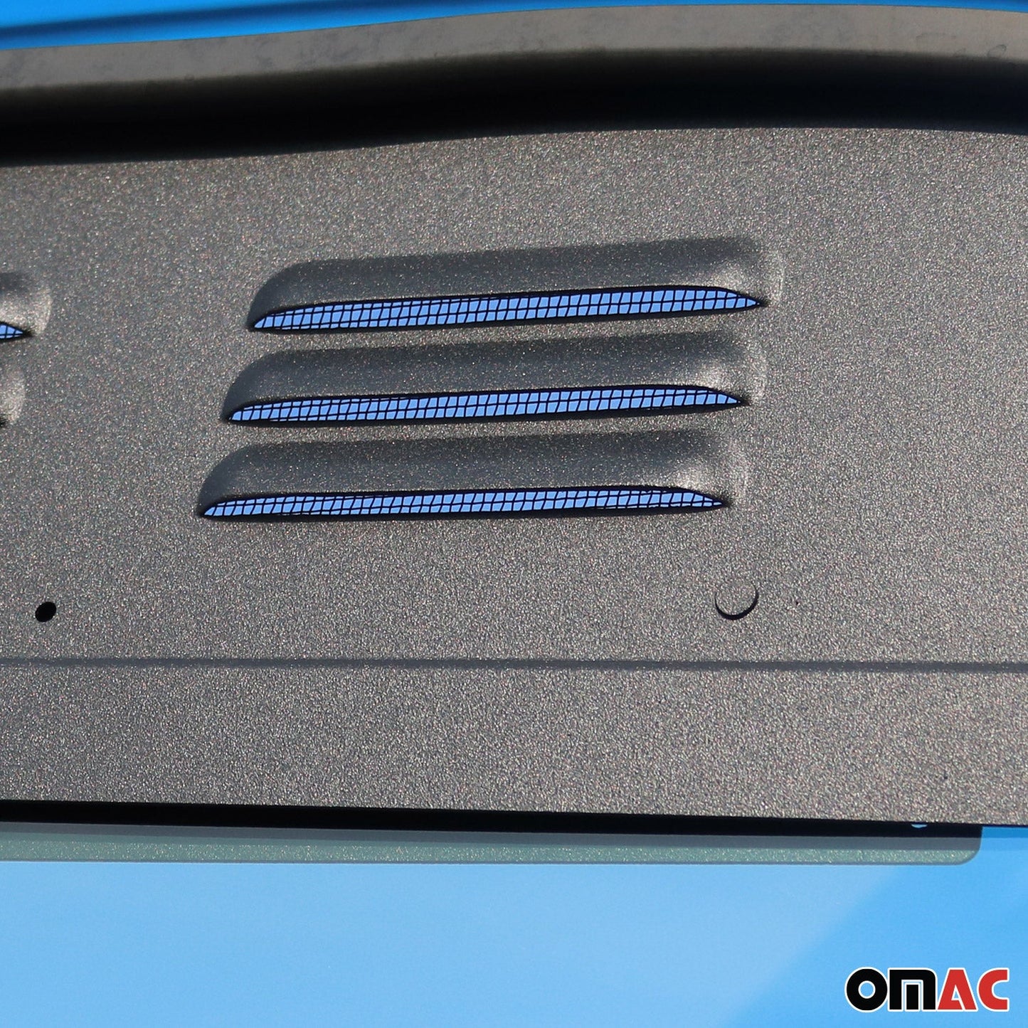 Lüftungsgitter Be & Entlüftung für Ford Transit 2014-2025 Aluminium Schwarz 2tlg