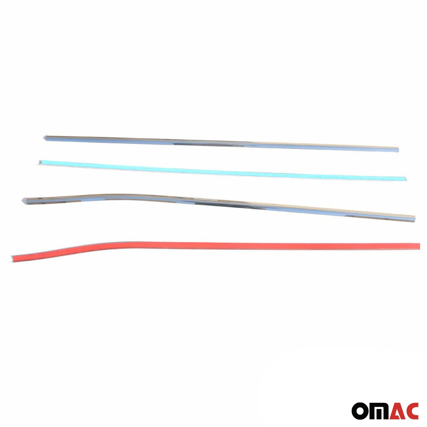 Benzi decorative pentru geamuri pentru Toyota Auris 2006-2012, oțel inoxidabil cromat, 4 bucăți