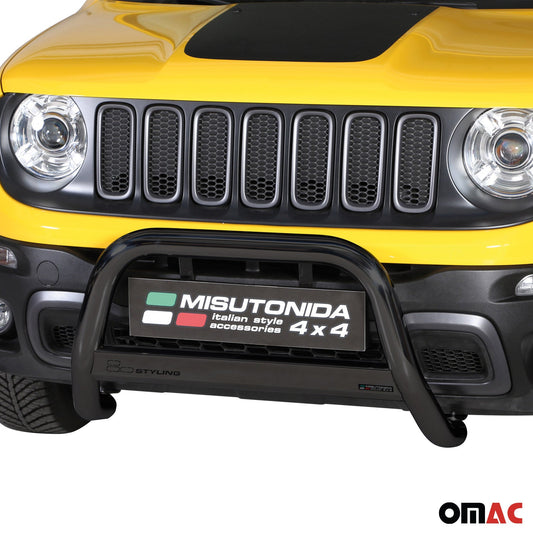 Bară de protecție/buton față pentru Jeep Renegade 2014-2024 Trailhawk ø63mm Negru