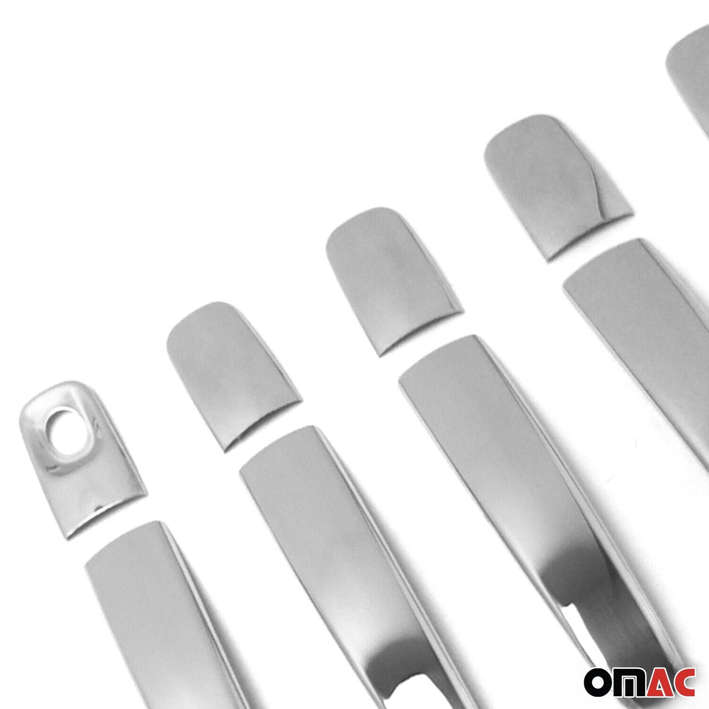 Ornamente mâner ușă, capace mâner ușă pentru Nissan Primastar 2001-2014 5 uși, oțel inoxidabil, 10x