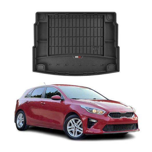 OMAC Gummi Kofferraumwanne für Kia Ceed 2018-2025 TPE Laderaumwanne Schwarz