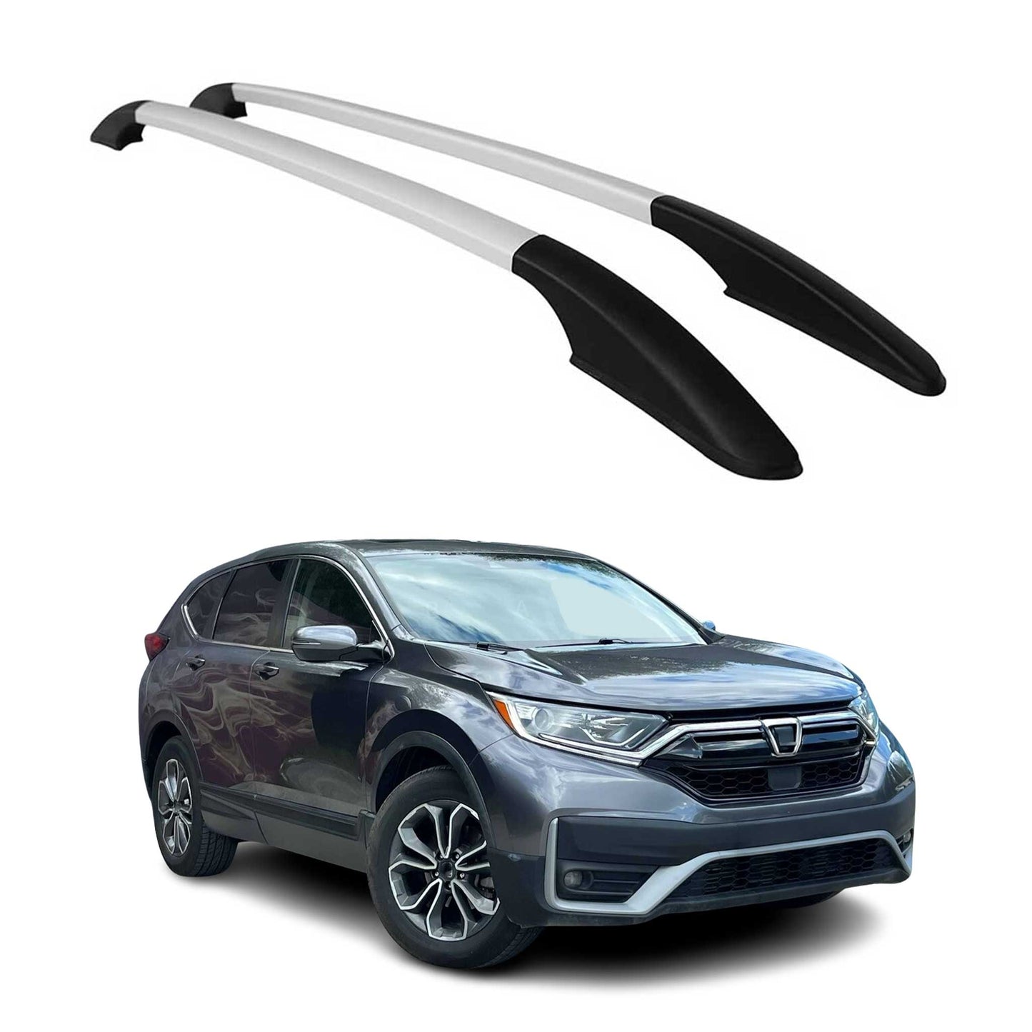 Aluminium Dachreling Relingträger für Honda CR-V V 2020-2022 Silber 2x