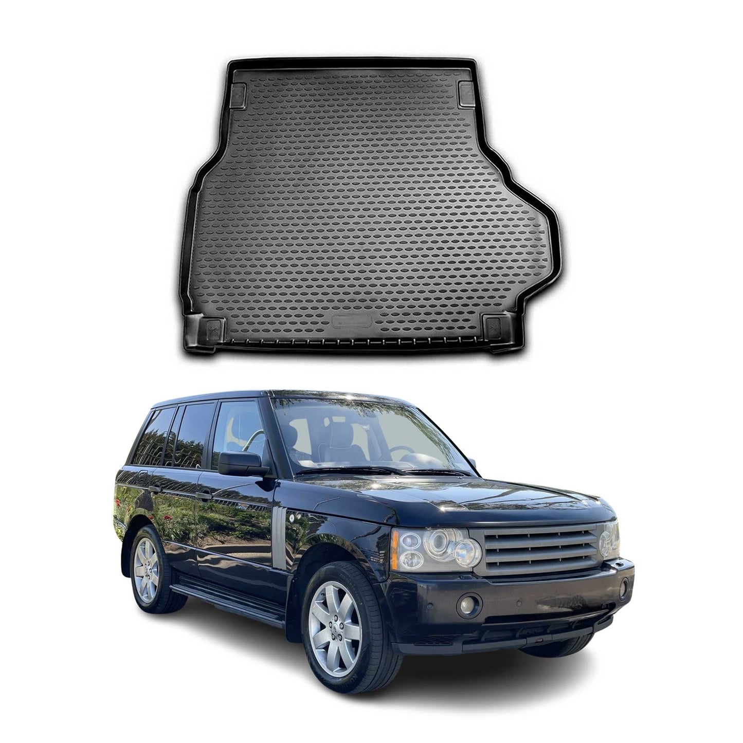Covoraș portbagaj/tapițerie portbagaj pentru Range Rover 2001-2012, cauciuc TPE, negru