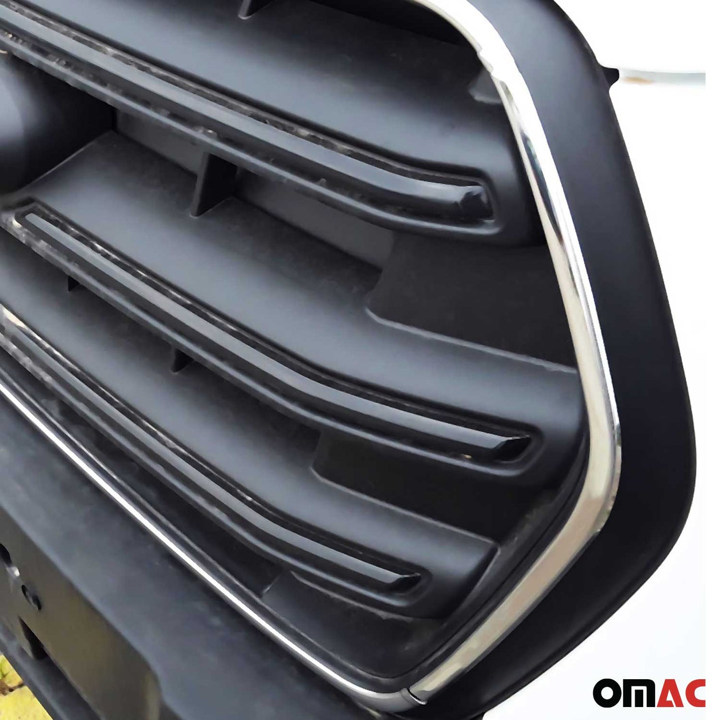 Benzi decorative grilă auto pentru Ford Transit 2019-2025, oțel inoxidabil, argintiu, 4x