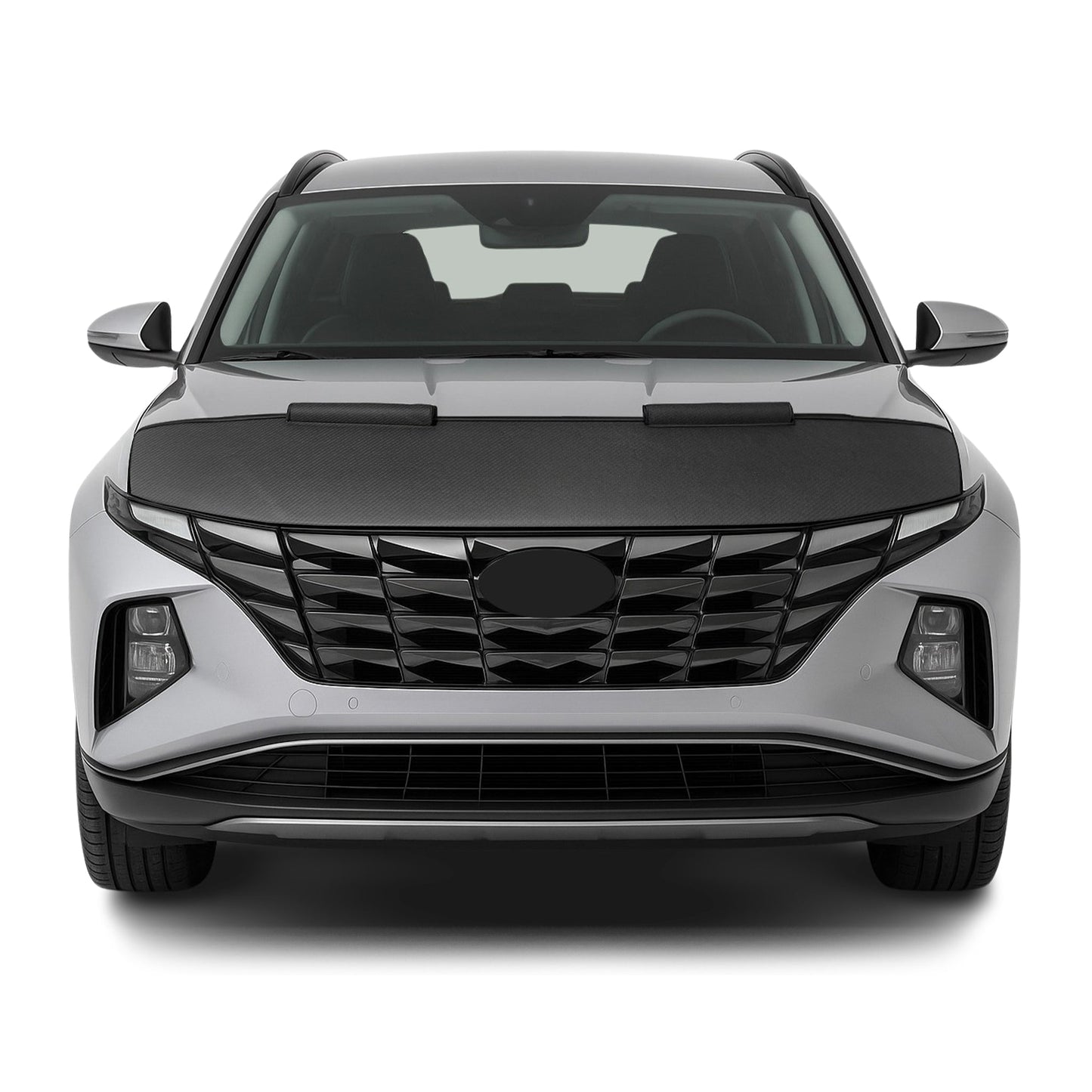 Haubenbra Steinschlagschutz Bonnet Bra für Hyundai Tucson 2020-2025 Carbon Halb