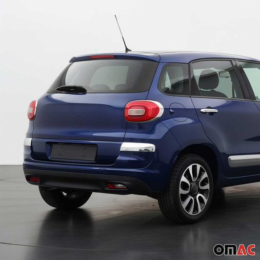 Eckenschutz Heckstoßstange für Fiat 500L 2017-2024 Edelstahl Chrom 2tlg