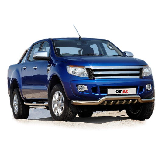 Bară de protecție/buton față pentru Ford Ranger 2011-2016 cu omologare ABE (omologare de tip germană) oțel argintiu