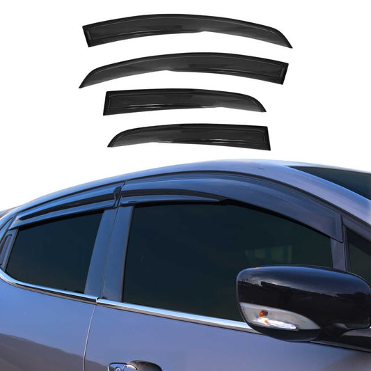 4x Windabweiser Regenabweiser für Fiat Linea 2007-2018 Stufenheck Acryl Dunkel