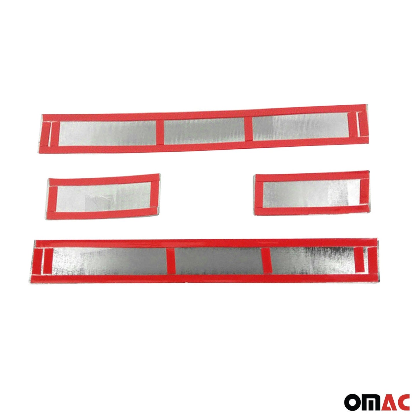 Protecții prag uși pentru Opel Crossland X 2017-2025, oțel inoxidabil, argintiu, 4x