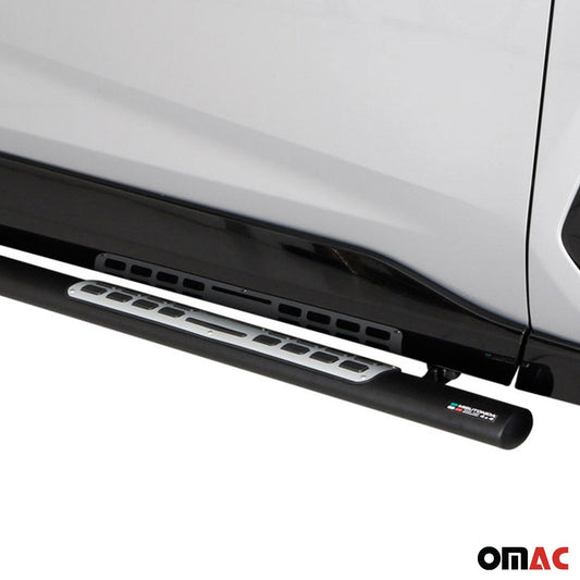 Praguri laterale din oțel, trepte laterale pentru Ford Connect 2014-2020, argintii