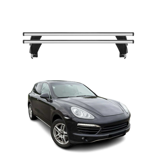 Menabo Dachträger Grundtäger für Porsche Cayenne 2010-2018 50kg Alu Silber 2 tlg