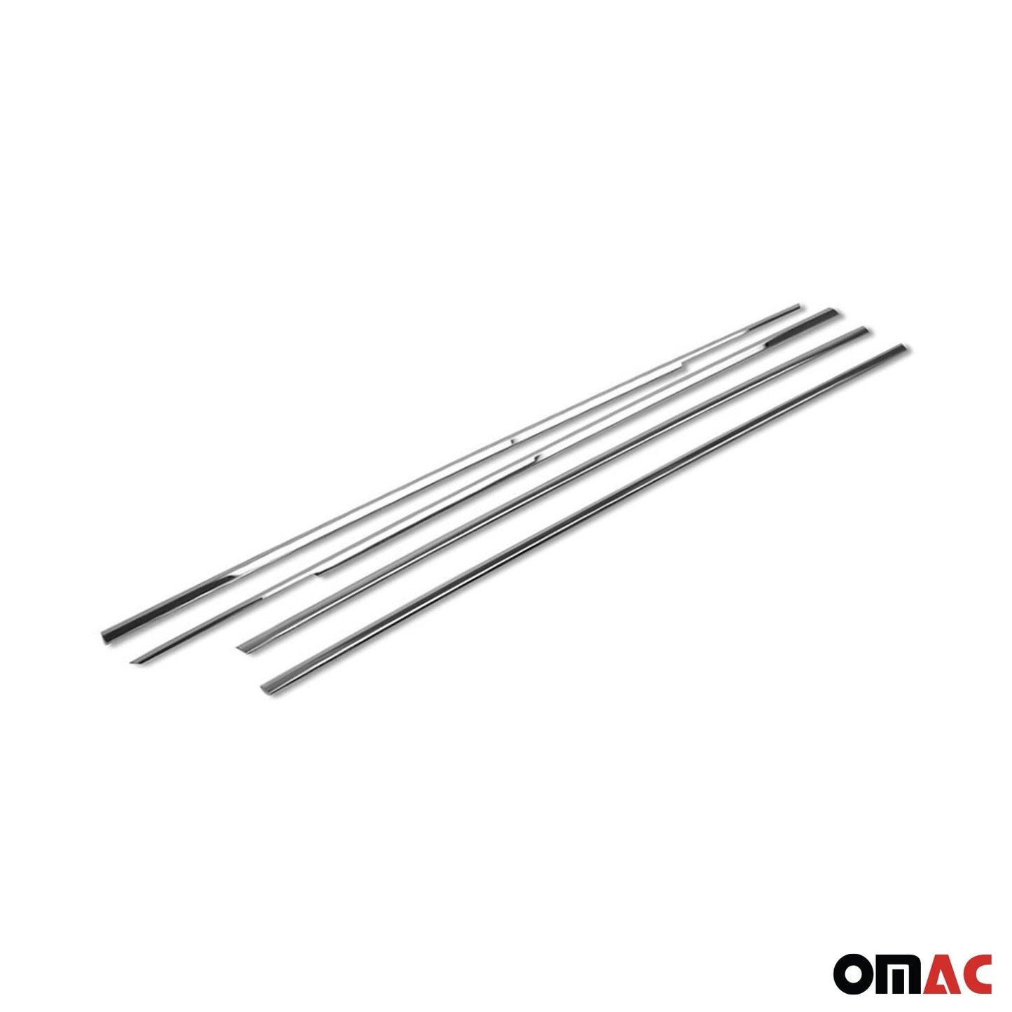 Benzi decorative pentru geamuri Honda Civic 2000-2005, oțel inoxidabil cromat, 4 bucăți