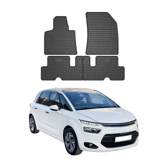2013-2016 Citroen C4 Picasso Fußmatten TPE Schwarz 4 tlg