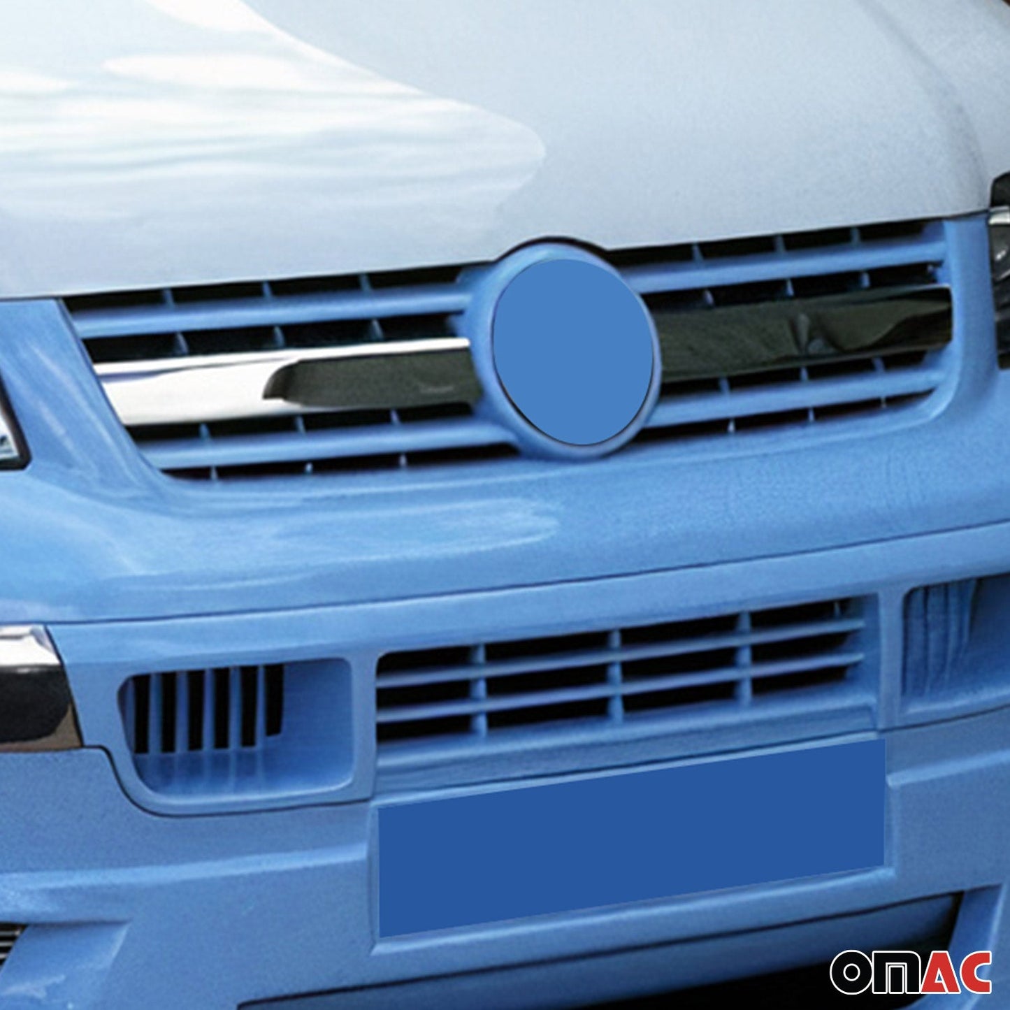 Benzi grilă radiator pentru VW T5 2003-2010, oțel inoxidabil, argintiu, 2 bucăți