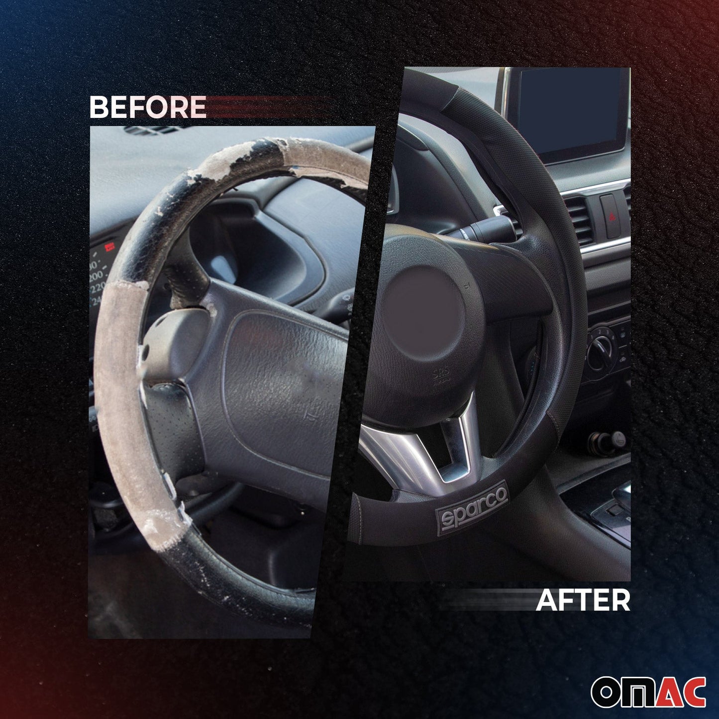 SPARCO Lenkradbezüge Lenkradschoner Lenkradschutz Schwarz Grau Gummi Suede