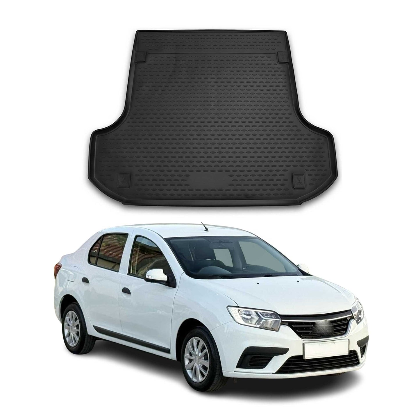 Covoraș portbagaj/tapițerie portbagaj pentru Dacia Logan MCV 2012-2020, cauciuc TPE, negru