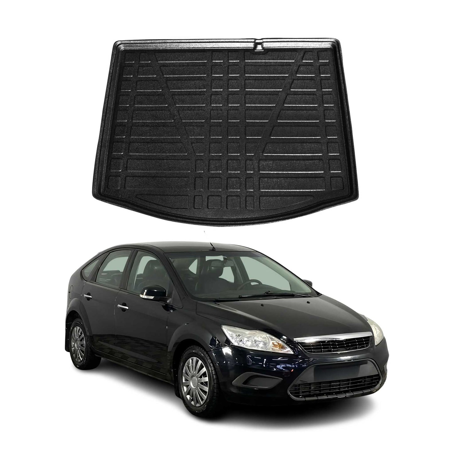 Kofferraumwanne Laderaumwanne für Ford Focus mk2 2004-2011 5tür mit Ersatzrad