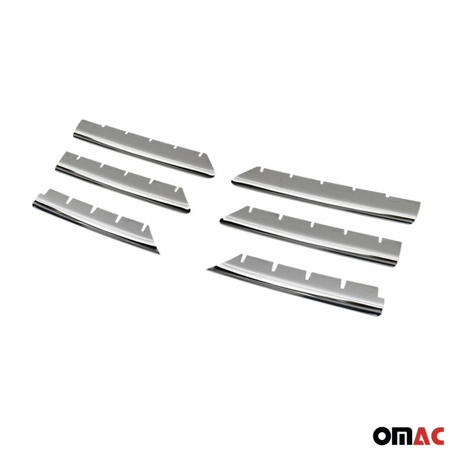 Kühlergrill Leisten Grillleisten für Renault Megane 2002-2006 Chrom Silber 6x