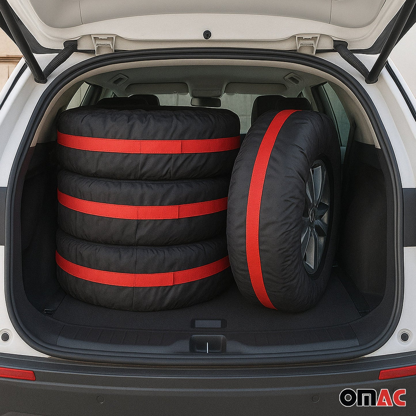 Reifentaschen Set Schutzhülle Reifenhülle 4 teilig für 14" bis 17" Felgen Tasche