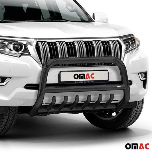 Bară de protecție față din oțel inoxidabil pentru Toyota Land Cruiser 150 2017-2022 cu ABE (omologare de tip germană) Negru
