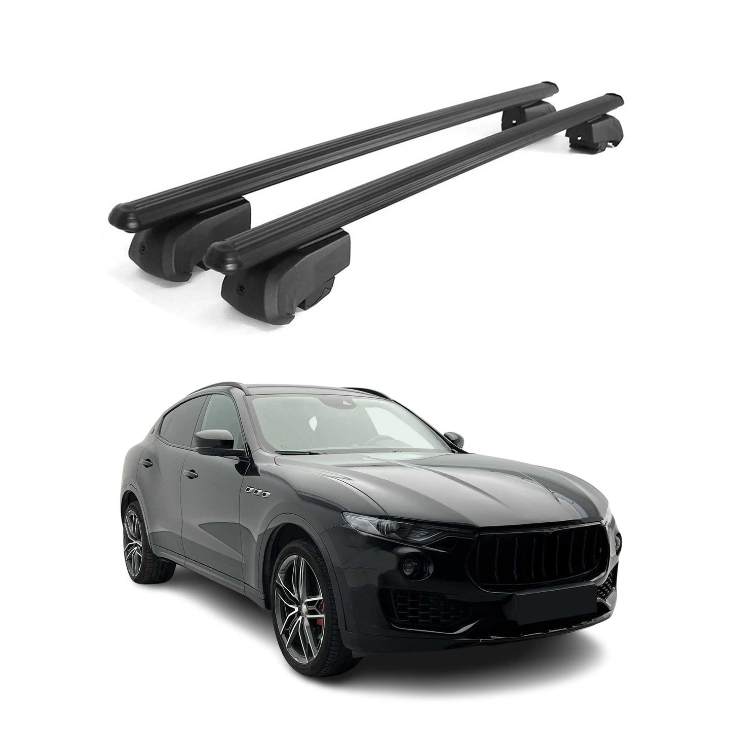 Dachträger Gepäckträger für Maserati Levante M161 SUV 2017-2025 ABE Schwarz