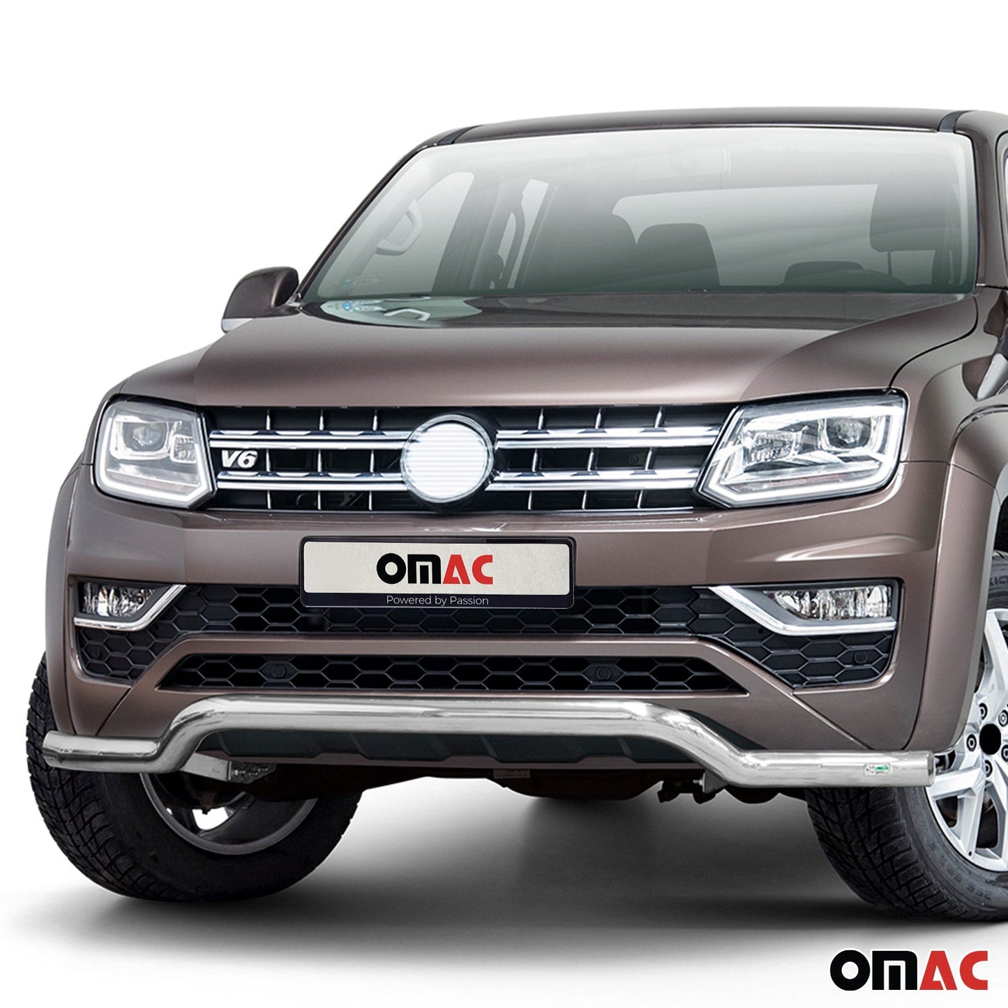 Bară de protecție față, bară de protecție față pentru VW Amarok 2016-2021 cu ABE (omologare de tip germană), oțel, argintiu