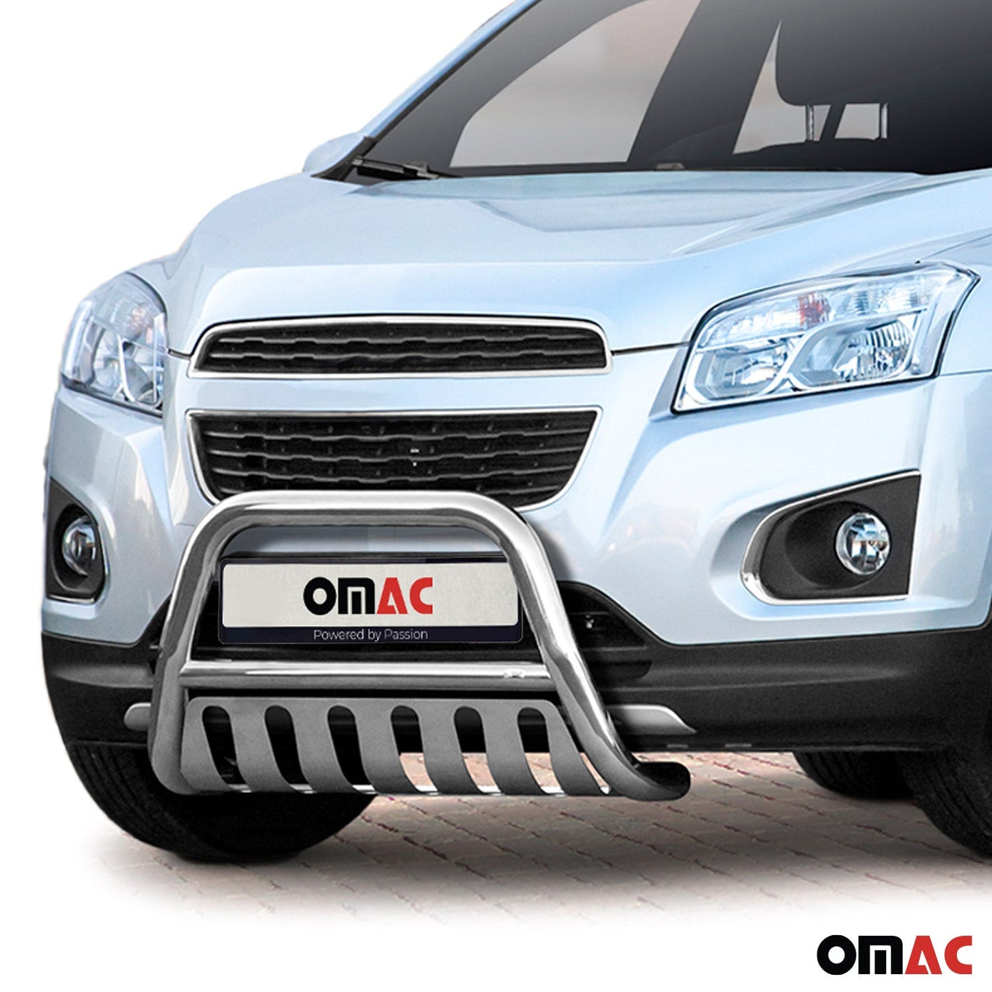 Bară de protecție/buton față pentru Chevrolet Trax 2013-2021 cu ABE (omologare de tip germană) Oțel argintiu