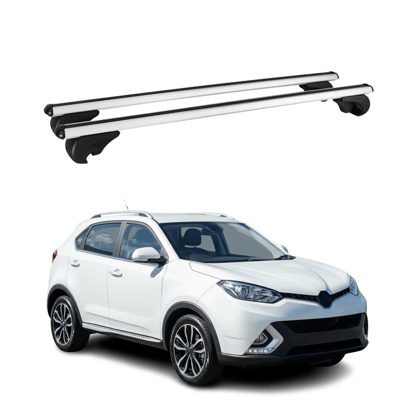 Dachträger Grundtäger für MG GS 2015-2025 75kg Aluminium Silber 2 tlg