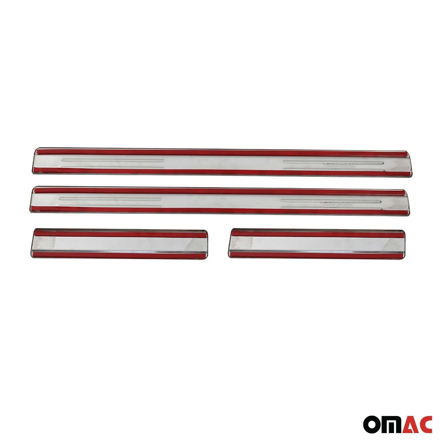 Ornamente prag uși pentru VW Passat 2005-2010, oțel inoxidabil, argintiu, set 4 piese