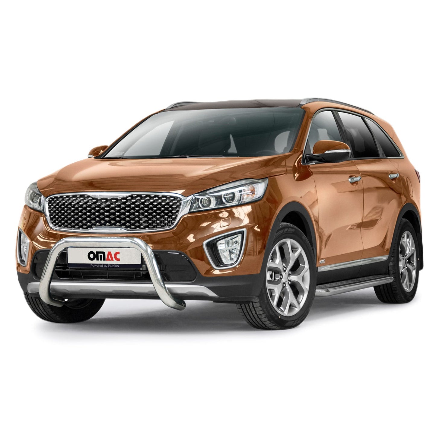 Bară de protecție față pentru Kia Sorento 2015-2018 cu ABE (omologare de tip germană) protecție argintie împotriva impactului