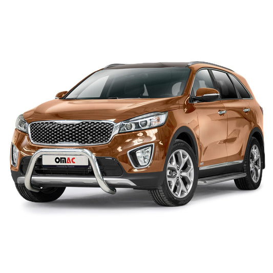 Bară de protecție față pentru Kia Sorento 2015-2018 cu ABE (omologare de tip germană) protecție argintie împotriva impactului