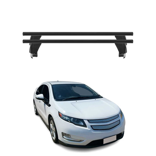 Menabo Dachträger Grundtäger für Chevrolet Volt 2010-2015 50kg Alu Schwarz 2 tlg