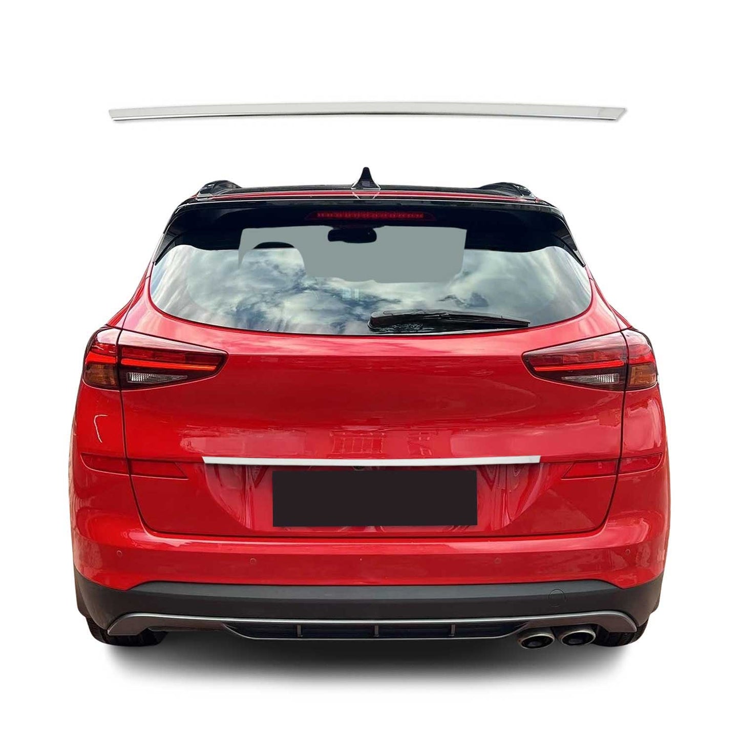 Bandă decorativă portbagaj, benzi decorative spate pentru VW Golf mk8 cu 5 uși 2019-2024, oțel inoxidabil cromat