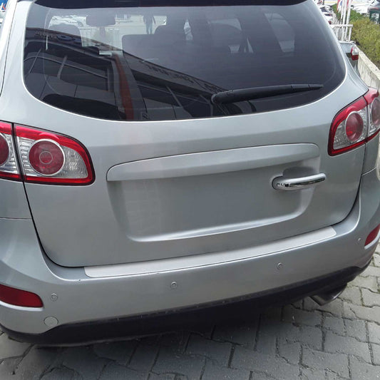 Ladekantenschutz Stoßstangenschutz für Hyundai Santa Fe 2012-15 Chrom Gebürstet