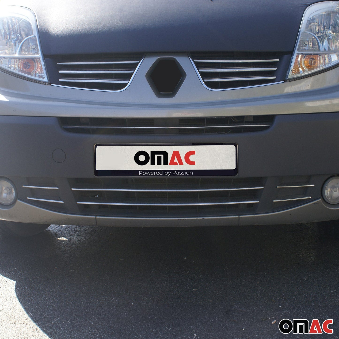 Benzi decorative grilă auto pentru Nissan NV400 2010-2021, oțel inoxidabil, argintiu