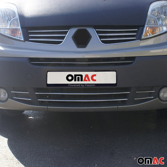 Benzi decorative grilă auto pentru Nissan NV400 2010-2021, oțel inoxidabil, argintiu