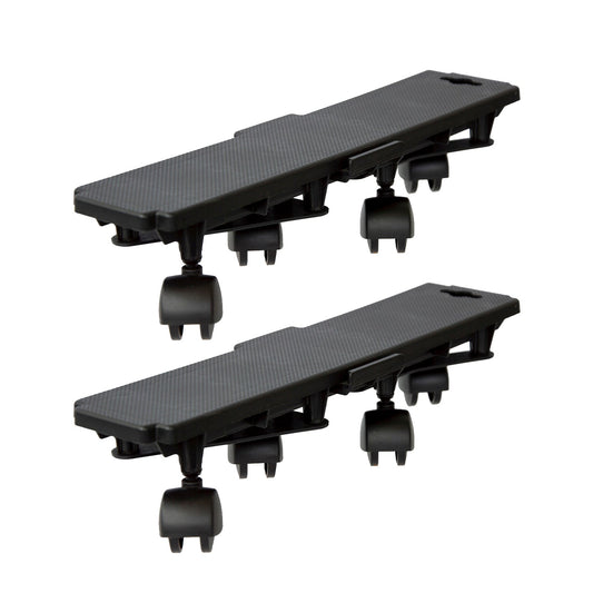 Wózek do transportu mebli 170 kg, wózek platformowy do mebli z kółkami obrotowymi i podnóżkiem, 2 sztuki