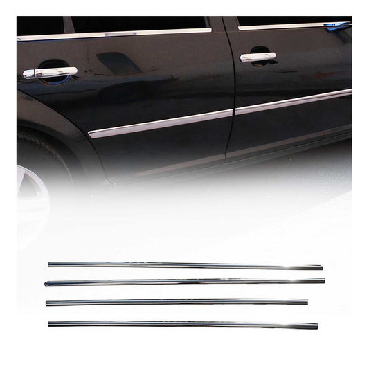 Benzi decorative pentru geamuri pentru VW Golf 2003-2008, oțel inoxidabil cromat, 4 bucăți
