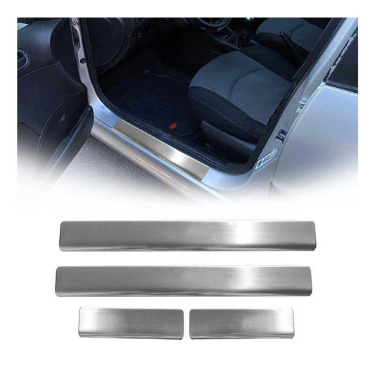Einstiegsleisten Türschweller für Peugeot 206 1998-2010 Edelstahl Silber 4tlg