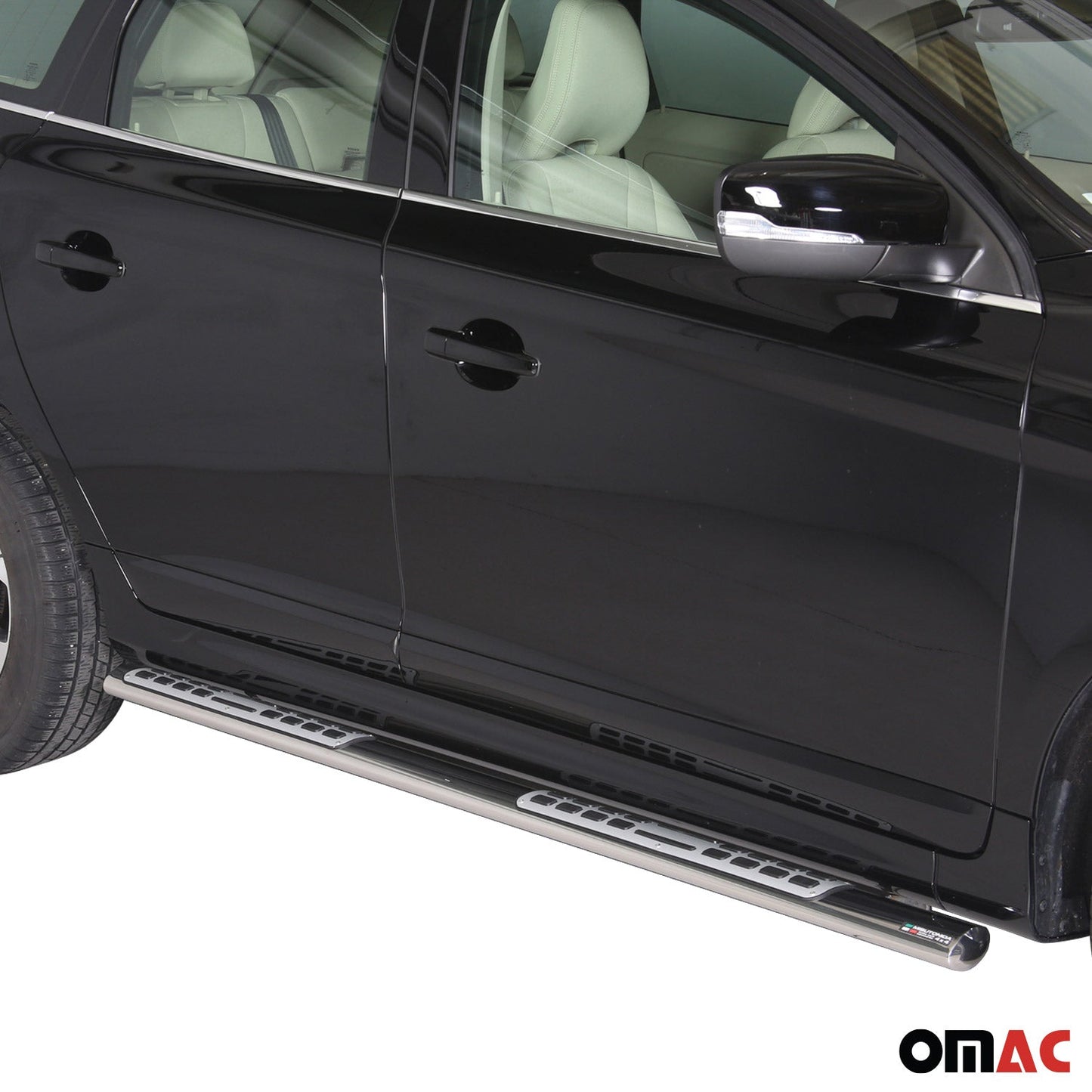 Praguri/praguri laterale din oțel inoxidabil pentru Volvo XC60 2014-2017, argintii