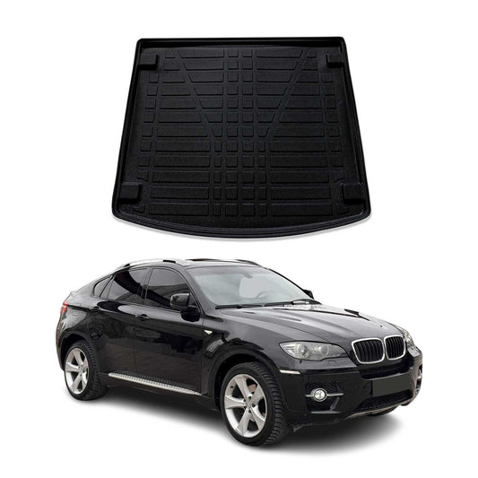 Kofferraumwanne Laderaumwanne für BMW X6 E71 F16 2007-2019 Gummi TPE Schwarz