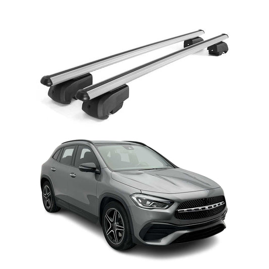Dachträger Gepäckträger für Mercedes GLA H247 2020-2025 ABE Aluminium Grau