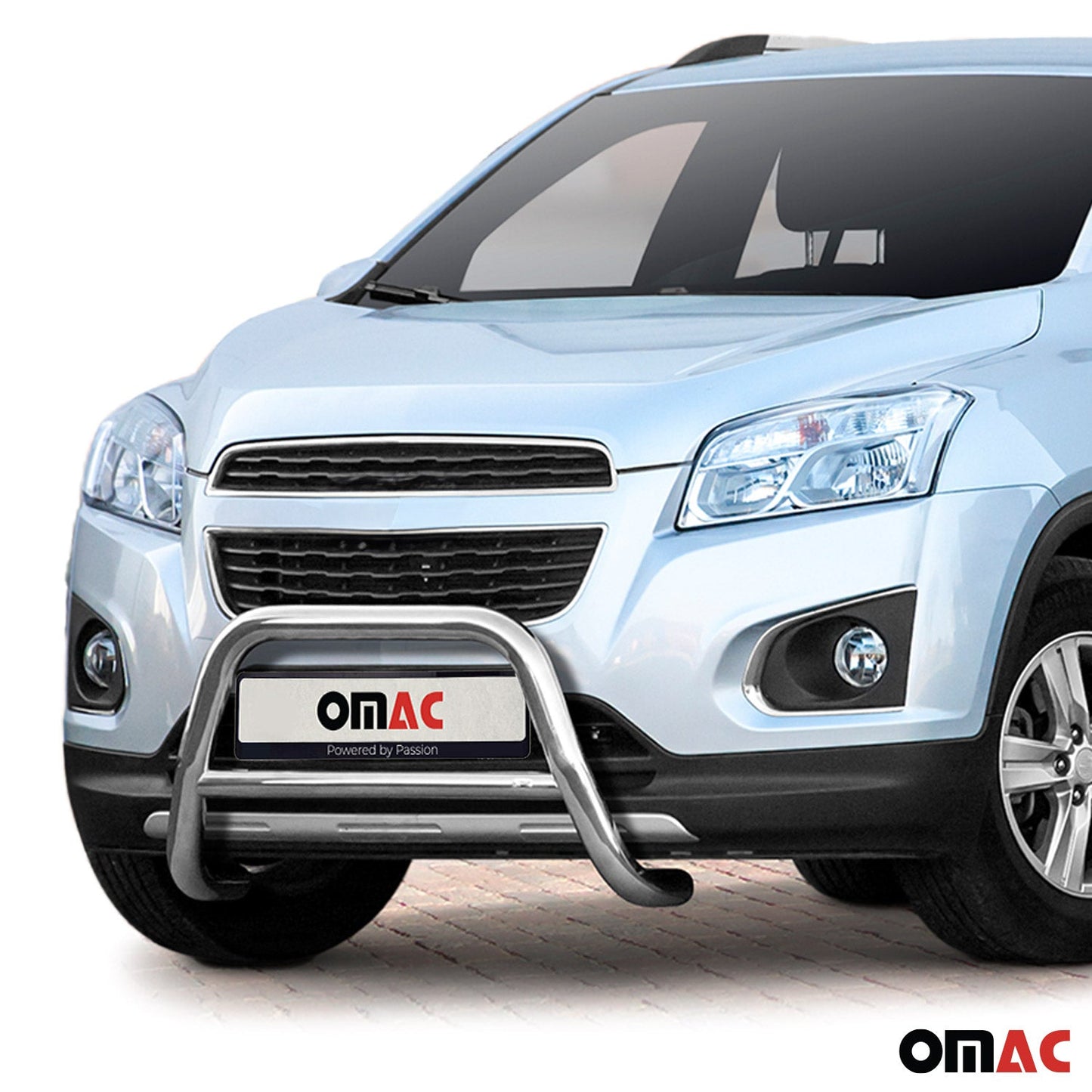 Bară de protecție/buton față pentru Chevrolet Trax 2013-2021 cu omologare ABE (omologare de tip germană) oțel argintiu