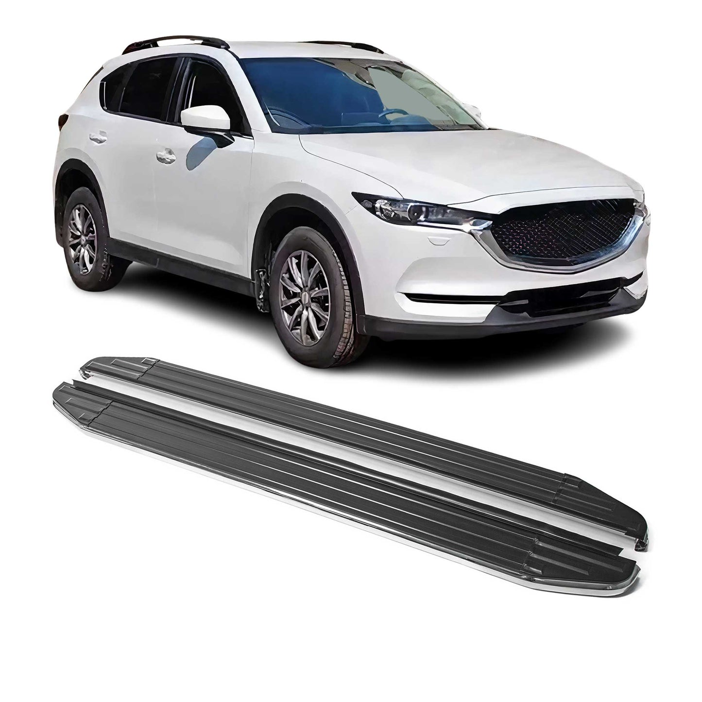 Trittbretter Seitenschweller für Mazda CX-5 2017-2024 ABE Alu