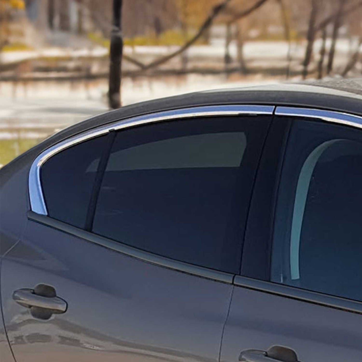 Fensterleisten Zierleisten für Ford Focus 2018-2021 Oben Edelstahl Chrom 4tlg