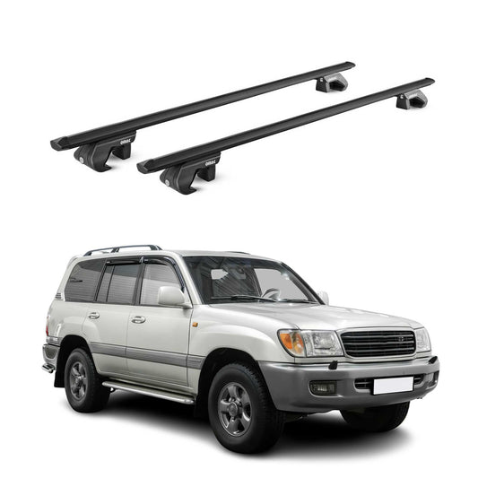 Bară portbagaj plafon pentru Toyota Land Cruiser 90 120 1996-2009 5 uși 90kg aluminiu ABE negru