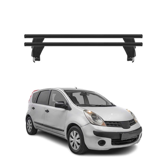 Menabo Dachträger Grundtäger für Nissan Note 2004-2012 50kg Alu Schwarz 2 tlg