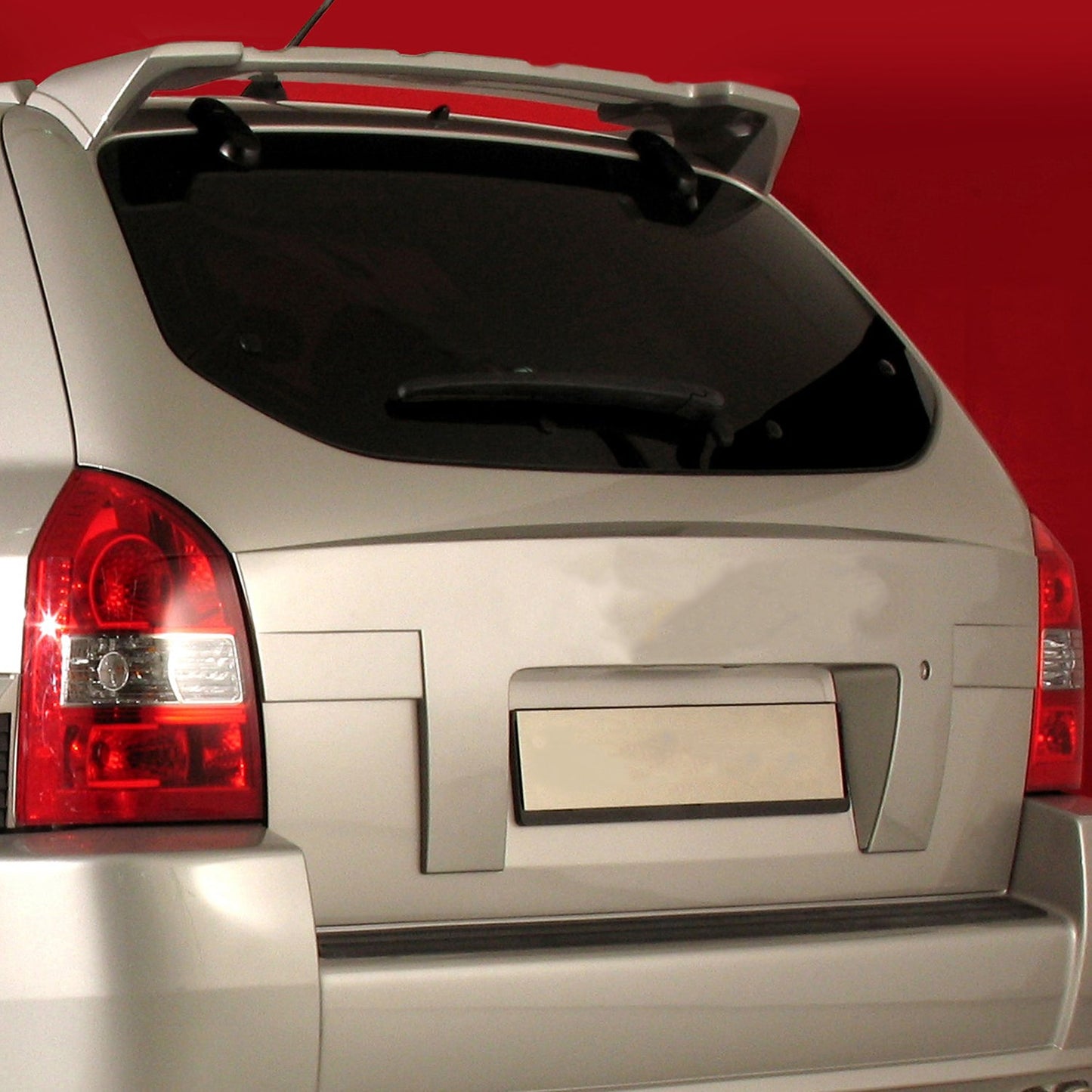 Heckspoiler Dachspoiler Hecklippe für Hyundai Tucson 2004-2010 Silber 1tlg